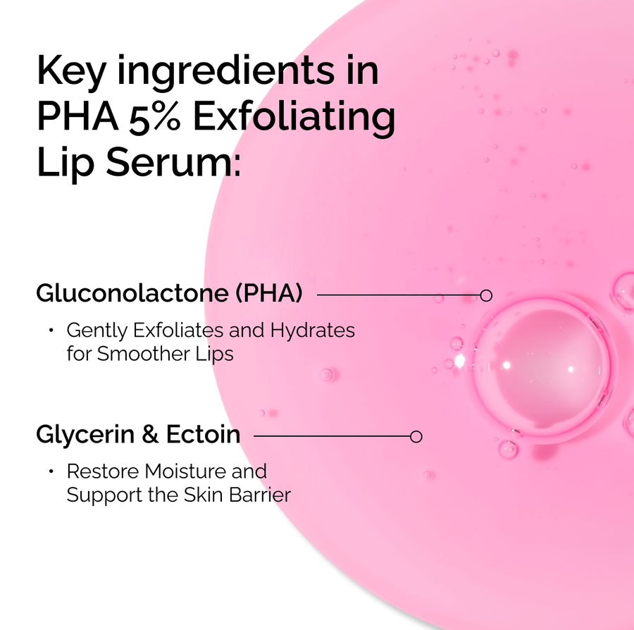 PHA 5% Exfoliating Lip Serum - Daily Comfort